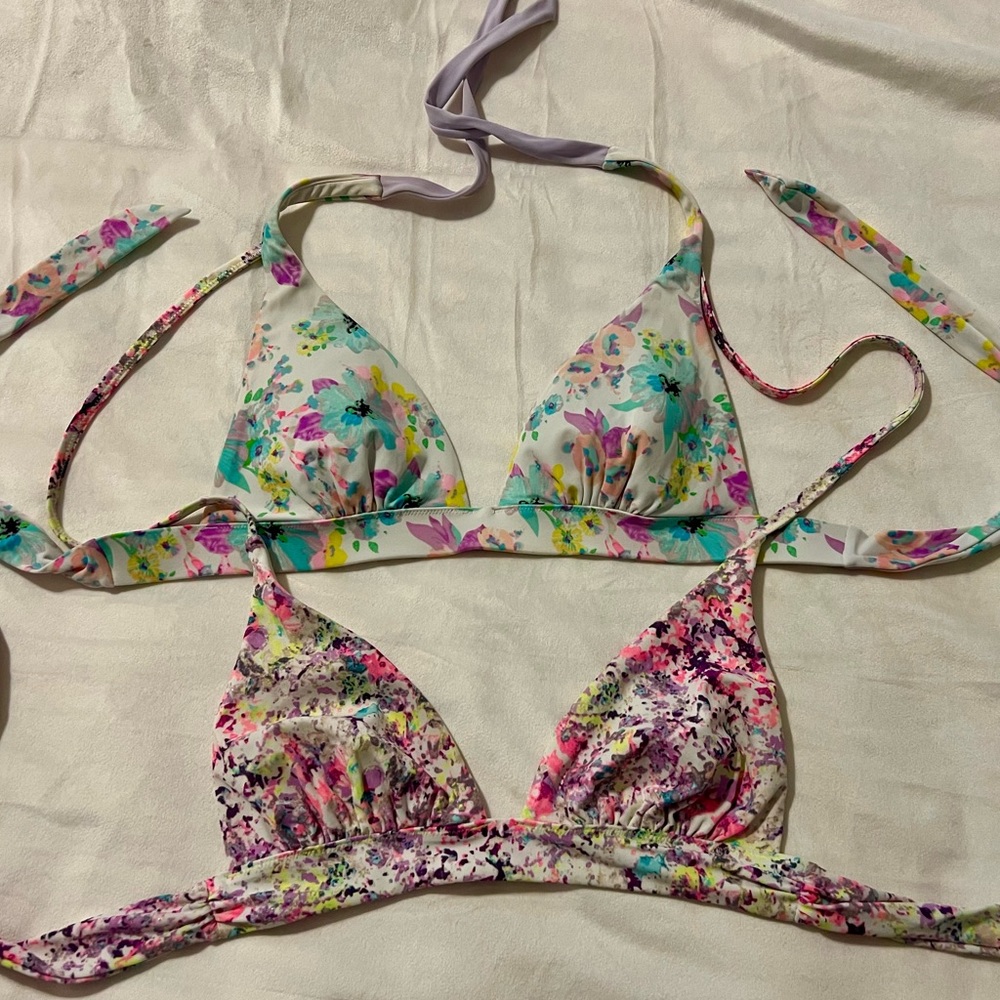 Victoria’s Secret triangle bikini top bundle